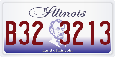 IL license plate B323213