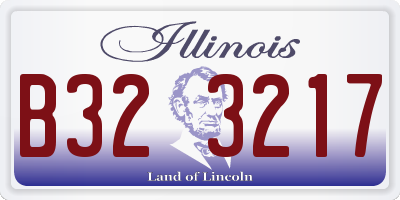 IL license plate B323217