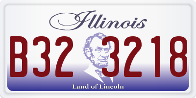 IL license plate B323218