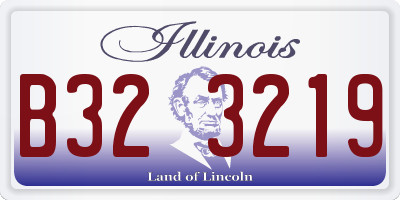 IL license plate B323219
