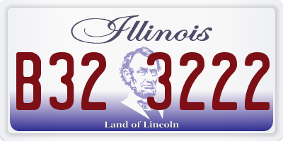 IL license plate B323222