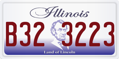 IL license plate B323223