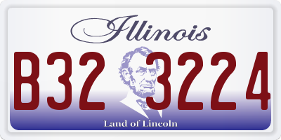 IL license plate B323224