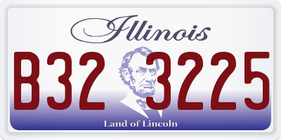 IL license plate B323225