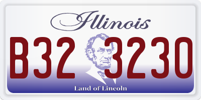 IL license plate B323230