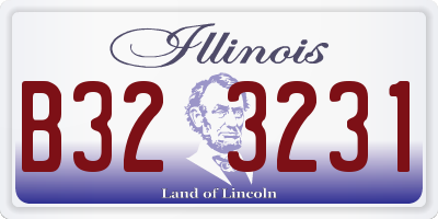 IL license plate B323231