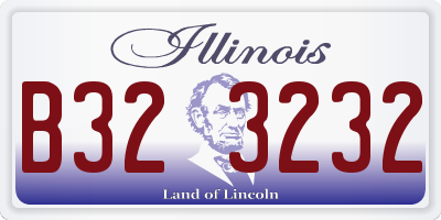 IL license plate B323232