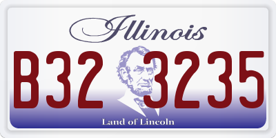 IL license plate B323235