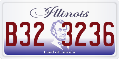 IL license plate B323236