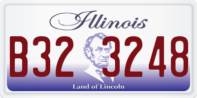 IL license plate B323248