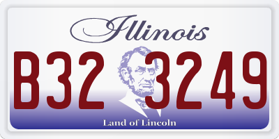 IL license plate B323249
