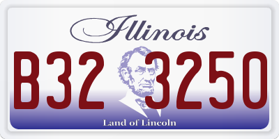 IL license plate B323250