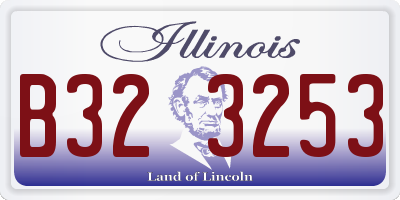 IL license plate B323253
