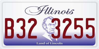 IL license plate B323255