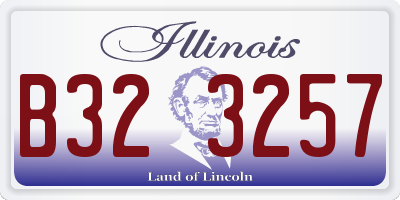 IL license plate B323257