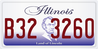 IL license plate B323260