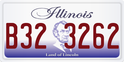 IL license plate B323262