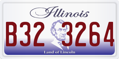 IL license plate B323264