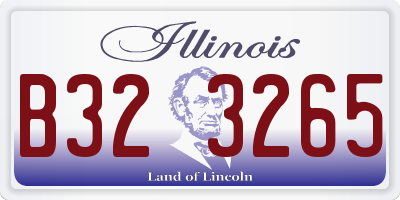 IL license plate B323265