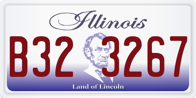 IL license plate B323267