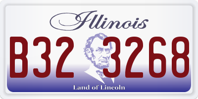IL license plate B323268