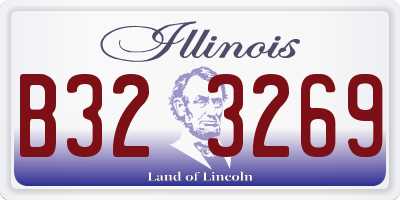 IL license plate B323269