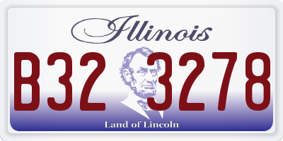 IL license plate B323278