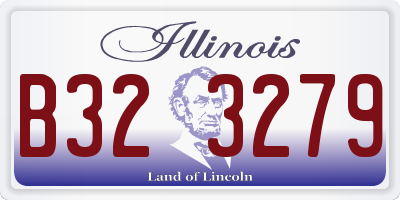 IL license plate B323279