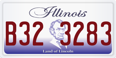 IL license plate B323283