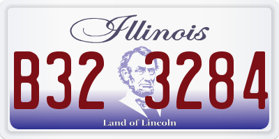 IL license plate B323284