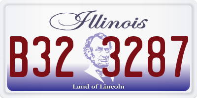 IL license plate B323287