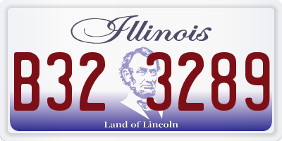 IL license plate B323289