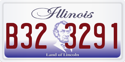 IL license plate B323291