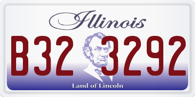 IL license plate B323292