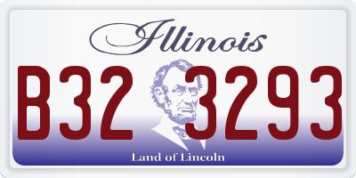 IL license plate B323293