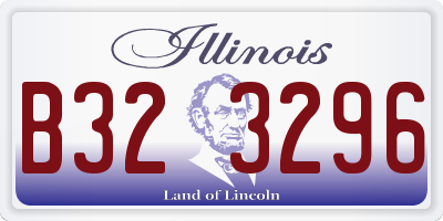 IL license plate B323296