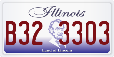 IL license plate B323303