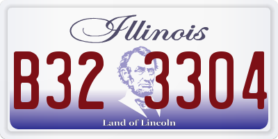IL license plate B323304