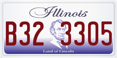 IL license plate B323305
