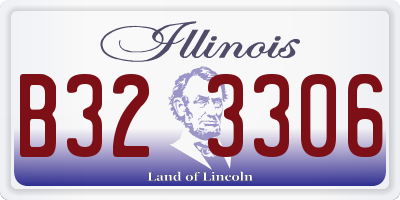 IL license plate B323306