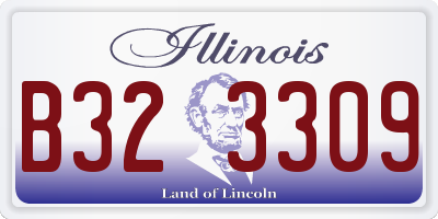 IL license plate B323309