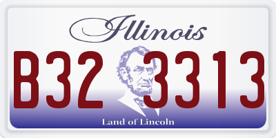 IL license plate B323313