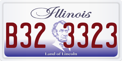 IL license plate B323323
