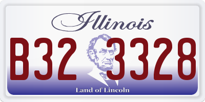IL license plate B323328