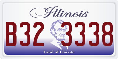 IL license plate B323338