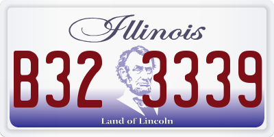 IL license plate B323339