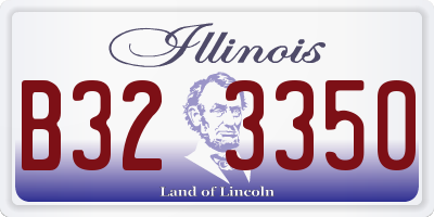 IL license plate B323350