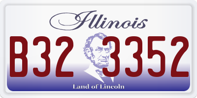 IL license plate B323352