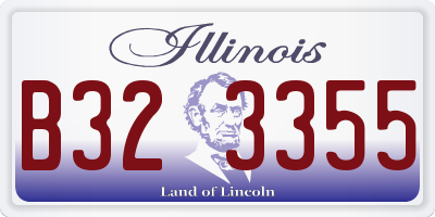 IL license plate B323355