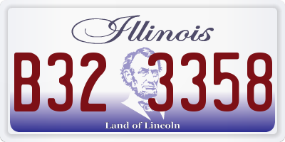 IL license plate B323358